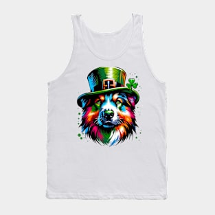 Romanian Mioritic Shepherd Dog's Saint Patrick's Day Joy Tank Top